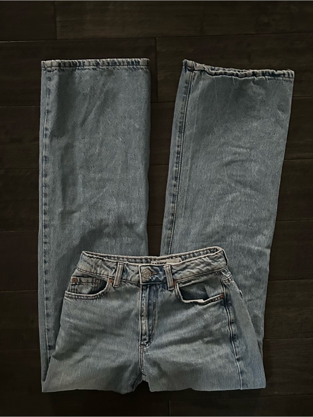 Garage Light Blue Straight Leg Women’s Jeans